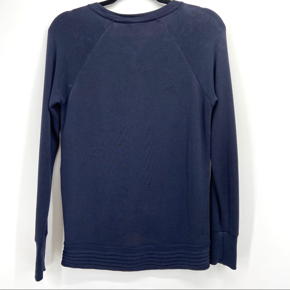 Athleta Serenity Criss Cross Modal Knit Sweatshirt - Picture 3 of 6